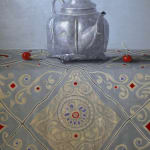 Still life painting of a kettle
