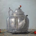 Still life painting of a kettle
