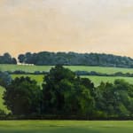 Landscape painting of a field