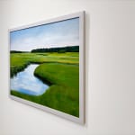 Landscape painting of a marsh