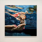 Painting of a woman under water
