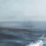Painting of a surging wave