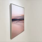 Landscape painting in pink tones