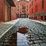 Painting of a New York City street