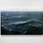 Oil painting of Atlantic ocean on linen