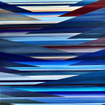 Abstracted landscape of Columbia Gorge