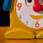 Painting of a toy clock