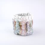 Koudai Ujiie, Hybrid of Karatsu, Oribe and White Glaze Lacquer Flower Vase, 2024