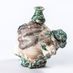 Koudai Ujiie, Hybrid of Karatsu, Oribe and White Glaze Lacquer Flower Vase, 2024
