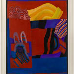 Pauline Boty, Untitled (red yellow blue abstract), 1961