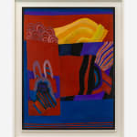 Pauline Boty, Untitled (red yellow blue abstract), 1961