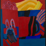 Pauline Boty, Untitled (red yellow blue abstract), 1961