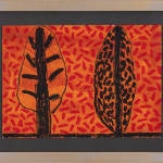 William Crozier, Untitled (two red trees), 2010
