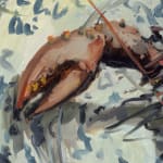 Gerard_Byrne_Lobster_and_White_Lilies_contemporary_figurative_artist_fine_art_gallery_Dublin_Ireland_painting_detail
