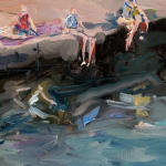 Gerard-Byrne-Last-Days-of-Summer-Seapoint-irish-modern-impressionism-art-gallery-Dublin-painting-detail