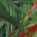 Gerard_Byrne_Firecracker_Heliconia_painting_detail_contemporary_figurative_art_fine_art_gallery_Dublin_Ireland