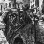Gerard-Byrne-A-Walk-Through-Georgian-Quarter-Huband-Bridge-charcoalogy-exhibition-art-gallery-dublin-ireland-drawing-detail