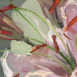 Gerard-Byrne-Let-the-Light-In-II-pink-lilies-contemporary-art-gallery-Dublin-Ireland-painting-detail