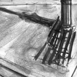 Gerard_Byrne_The_Ash_on_Ashfield_Road_contemporary_impressionism_plein_air_charcoal_painting_detail