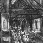 Gerard-Byrne-City-Living-Metro-Cafe-charcoalogy-exhibition-art-gallery-dublin-ireland-drawing-detail