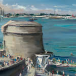 Gerard_Byrne_Seapoint_Ray_of_Sunshine_contemporary_impressionism_painting_detail