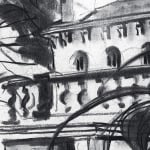 Gerard-Byrne-Touch-of-Italy-on-the-Irish-Coast-Strawberry-Hill-House-Vico-Road-Dalkey-charcoalogy-exhibition-art-gallery-dublin-ireland-drawing-detail