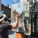 Gerard-Byrne-Joyful-Day-on-Dawson-Street-Dublin-irish-modern-impressionism-plein-air-painting-Dublin