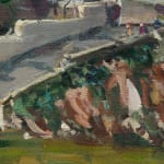 Gerard_Byrne_Rocky_Shore_at_Sandycove_modern_impressionism_art_gallery_Dublin_painting_detail