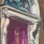 Gerard_Byrne_Portobello_Pink_Door_in_Spring_modern_irish_impressionism_fine_art_gallery_Dublin_Ireland_painting_detail