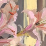 Gerard-Byrne-Let-the-Light-In-I-pink-lilies-contemporary-art-gallery-Dublin-Ireland-painting-detail