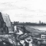 Gerard_Byrne_Sandycove_Rocks_contemporary_impressionism_fine_art_charcoal_painting_detail