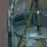 Gerard_Byrne_Still_Life_with_Lilies_modern_irish_impressionism_fine_art_gallery_Dublin_painting_detail