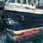 Gerard-Byrne-Fishing-Boats-Union-Hall-West-Cork-irish-seascape-art-gallery-Dublin-Ireland-painting-detail