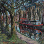 Gerard_Byrne_Grand_Canal_Boat_contemporary_impressionism_fine_art_gallery_Dublin_Ireland