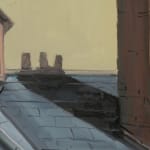 Gerard_Byrne_Artist_on_the_Roof_contemporary_impressionism_painting_detail