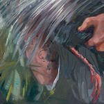 Gerard_Byrne_Where_the_Wild_Things_Are_contemporary_figurative_art_painting_detail