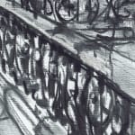 Gerard_Byrne_A_Stroll_in_the_City_irish_modern_impressionism_charcoal_drawing_detail