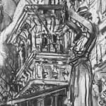 Gerard-Byrne-The-Grand-Dame-of-Dublin-Shelbourne-Hotel-charcoalogy-exhibition-art-gallery-dublin-ireland-drawing-detail