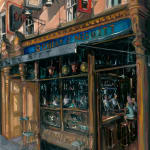 Gerard-Byrne-Summer's-Evening-Doheny-&-Nesbitt-modern-irish-impressionism-art-gallery-dublin-ireland