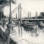 Gerard-Byrne-Barges-on-the-River-Thames-London-charcoalogy-exhibition-art-gallery-dublin-ireland