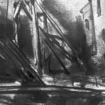 Gerard-Byrne-Shadows-at-Langlois-Bridge-charcoalogy-exhibition-art-gallery-dublin-ireland-drawing-detail