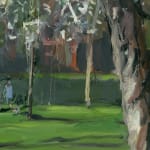 Gerard_Byrne_White_Cherry_Blossom_Herbert_Park_modern_impressionism_art_gallery_Dublin_painting_detail