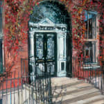 Gerard_Byrne_No_46_Fitzwilliam_Square_in_Autumn_modern_irish_impressionism_art_gallery_Dublin_Ireland