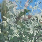 Gerard_Byrne_White_Cherry_Blossom_Herbert_Park_modern_impressionism_art_gallery_Dublin_painting_detail