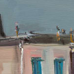 Gerard-Byrne-Winter-Light-East-Pier-Lighthouse-DunLaoghaire-art-gallery-Dublin-Ireland-painting-detail