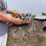 Artist_Gerard_Byrne_painting_plein_air_Irish_Summer_Vico_Road_Dalkey_Ireland_phot_Max_Hernandez