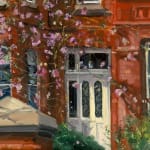 Gerard_Byrne_Morning_Shadows_modern_impressionism_painting_detail