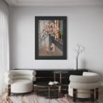 Gerard-Byrne-Let-the-Light-In-I-pink-lilies-contemporary-art-gallery-Dublin-Ireland-interior-design