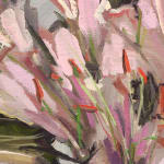 Gerard-Byrne-Let-the-Light-In-I-pink-lilies-contemporary-art-gallery-Dublin-Ireland-painting-detail
