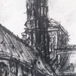 Gerard-Byrne-Parisian-Life-Notre-Dame-Paris-charcoalogy-exhibition-art-gallery-dublin-ireland-drawing-detail